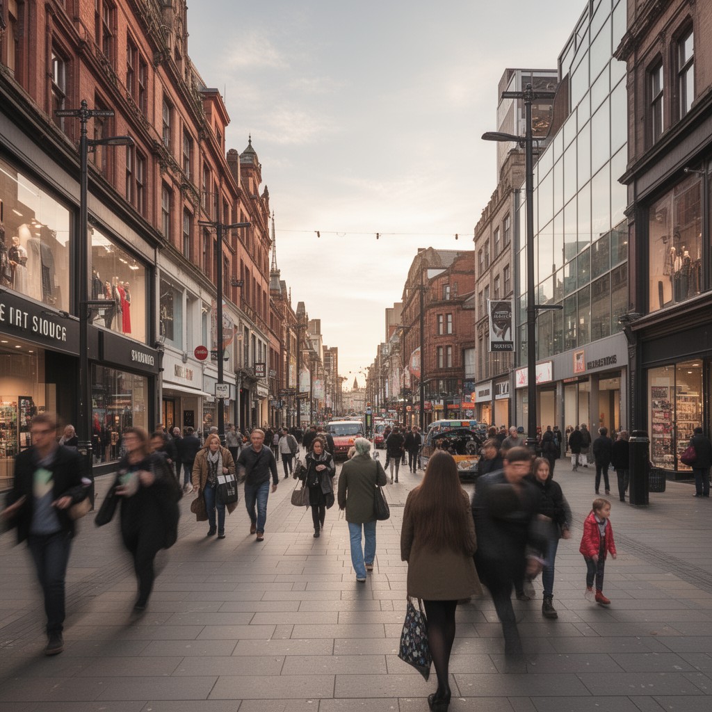 AI-generated illustration of Market Street
