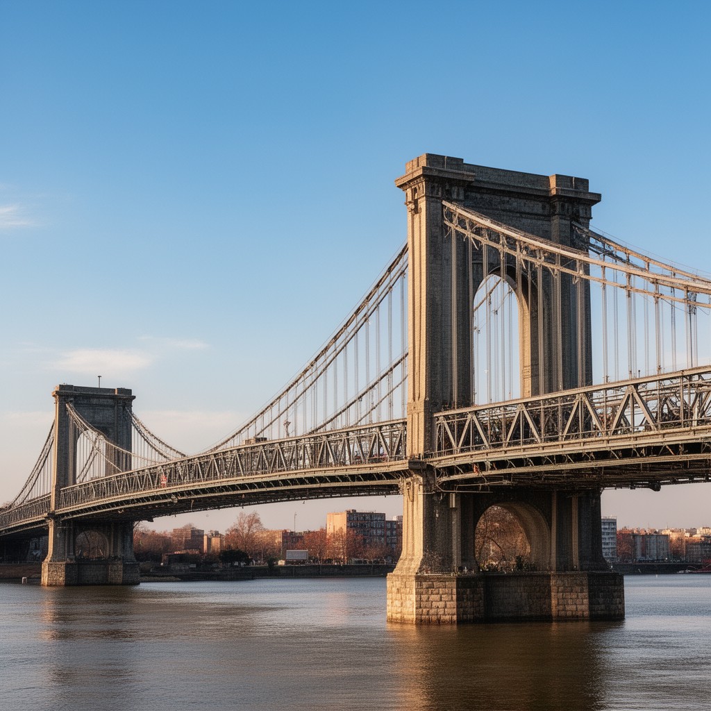 AI-generated illustration of Cincinnati–Covington Bridge