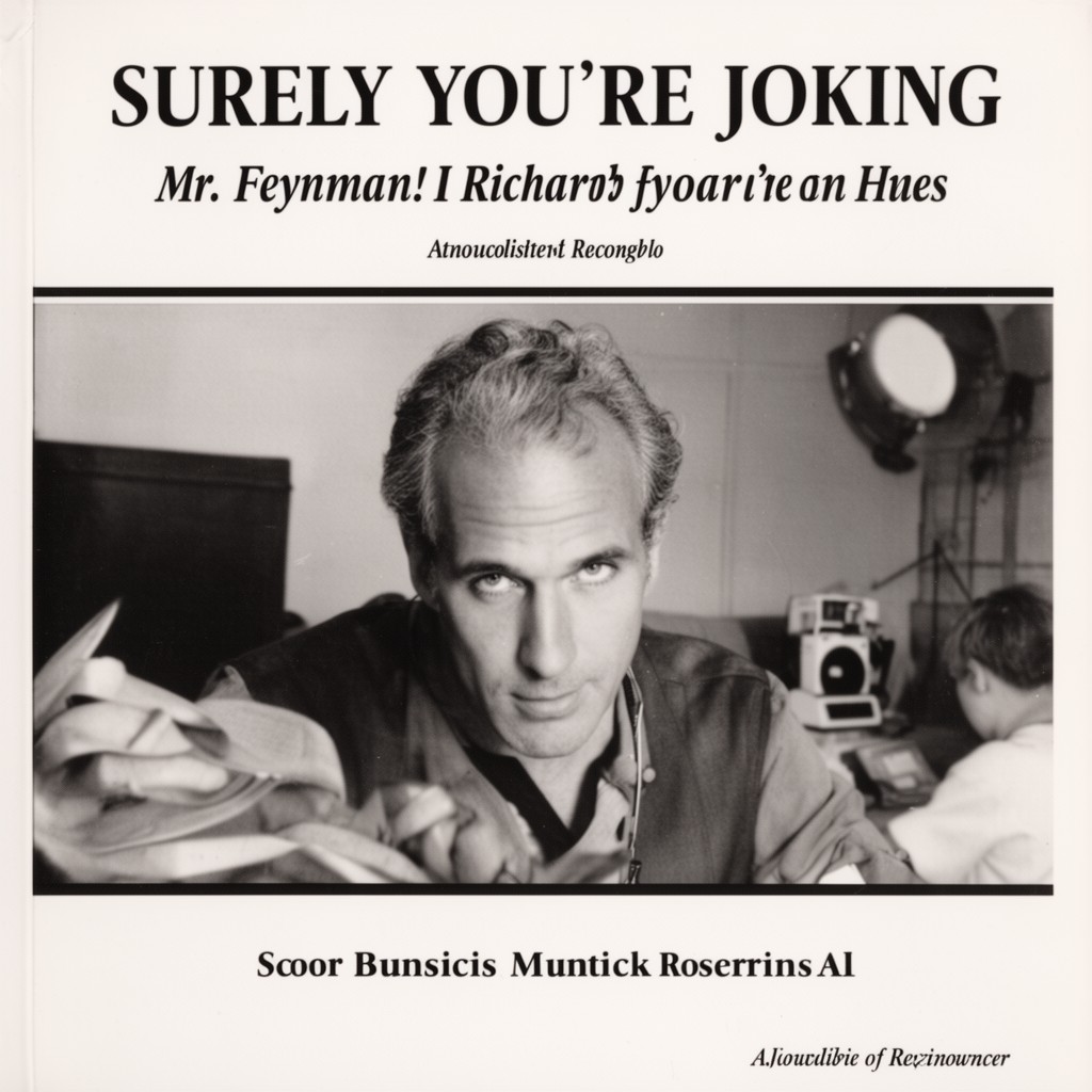 AI-generated illustration of Surely You’re Joking, Mr. Feynman!