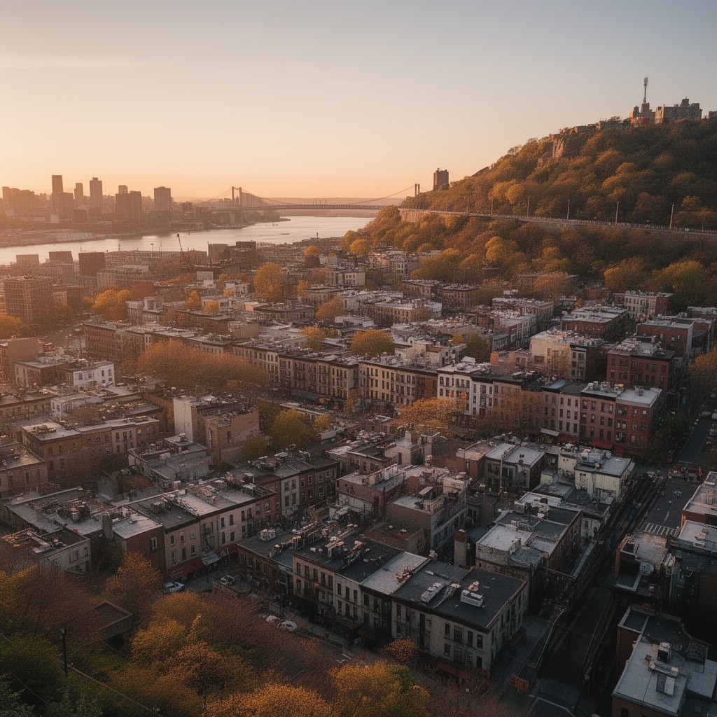 AI-generated illustration of North Bergen, New Jersey