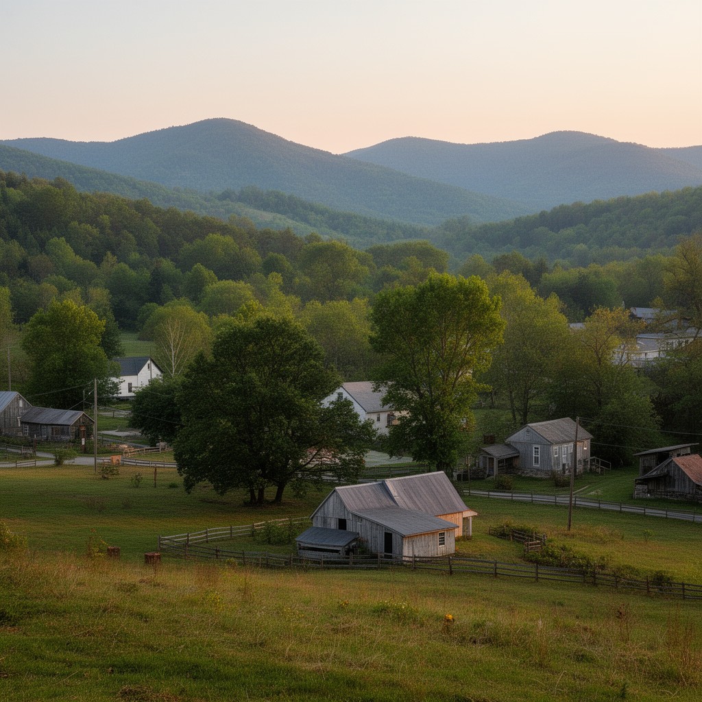 AI-generated illustration of Madison County, Virginia