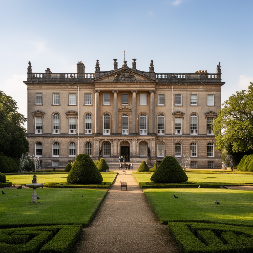 AI-generated illustration of Basildon Park