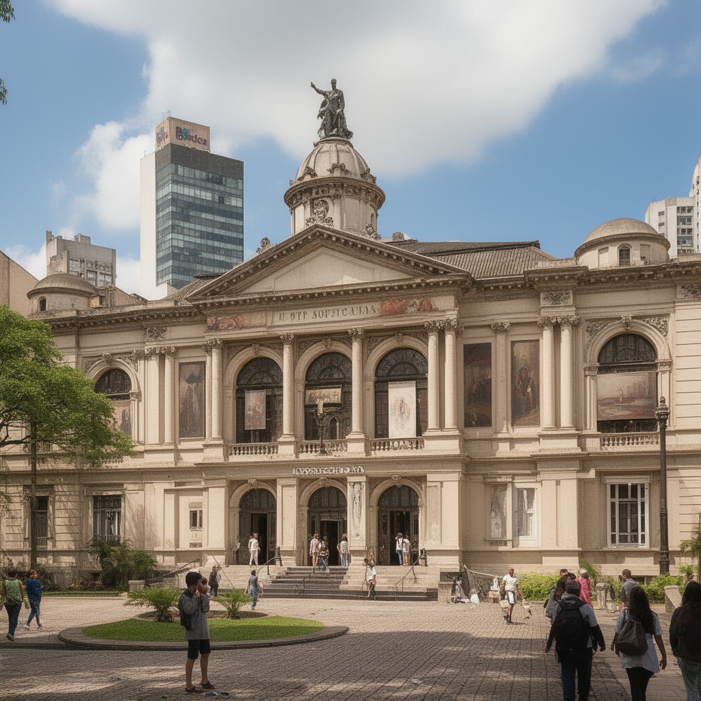 AI-generated illustration of Pinacoteca do Estado de São Paulo
