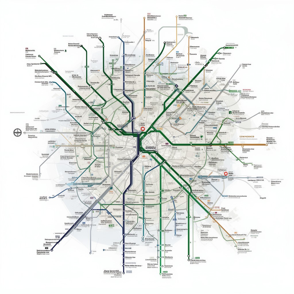 AI-generated illustration of District line