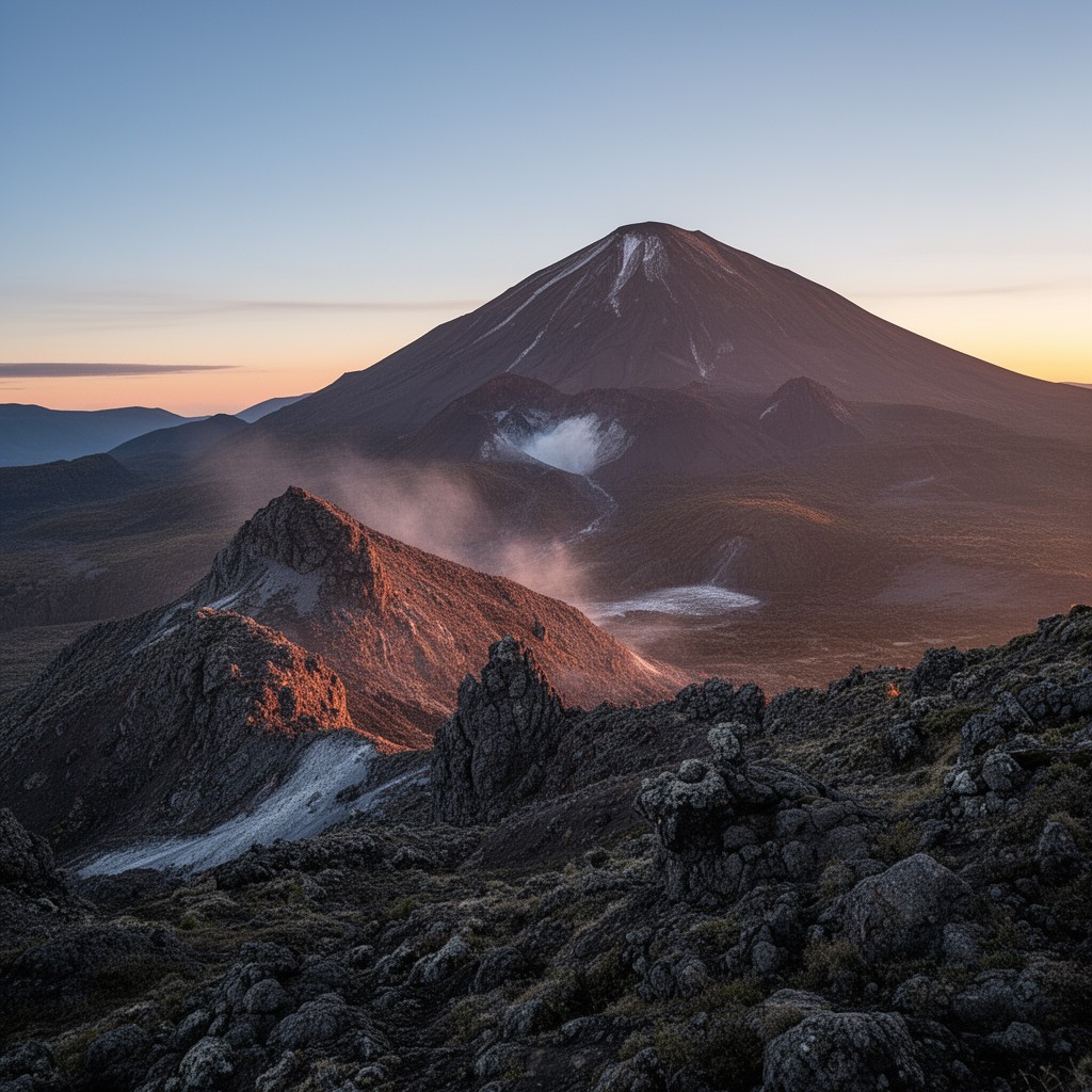 AI-generated illustration of Mount Tongariro