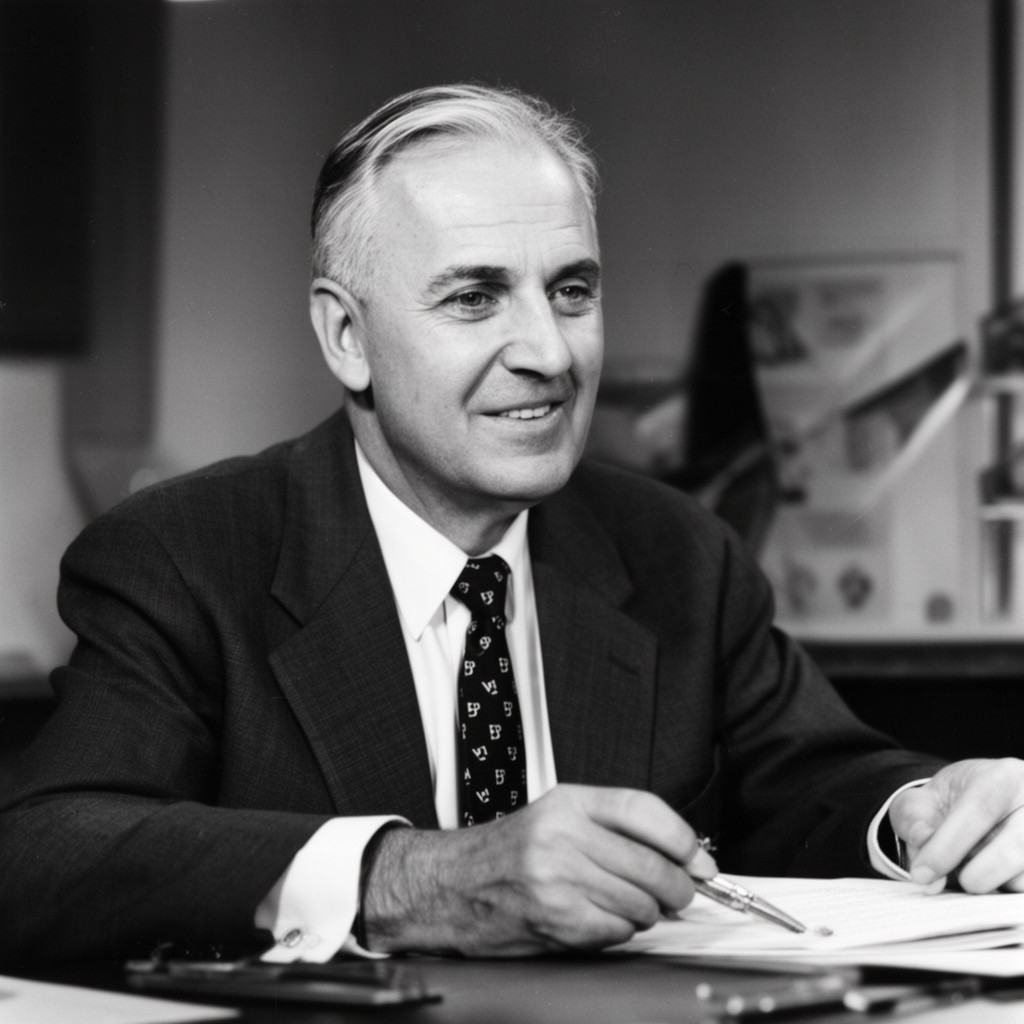 AI-generated illustration of James E. Webb