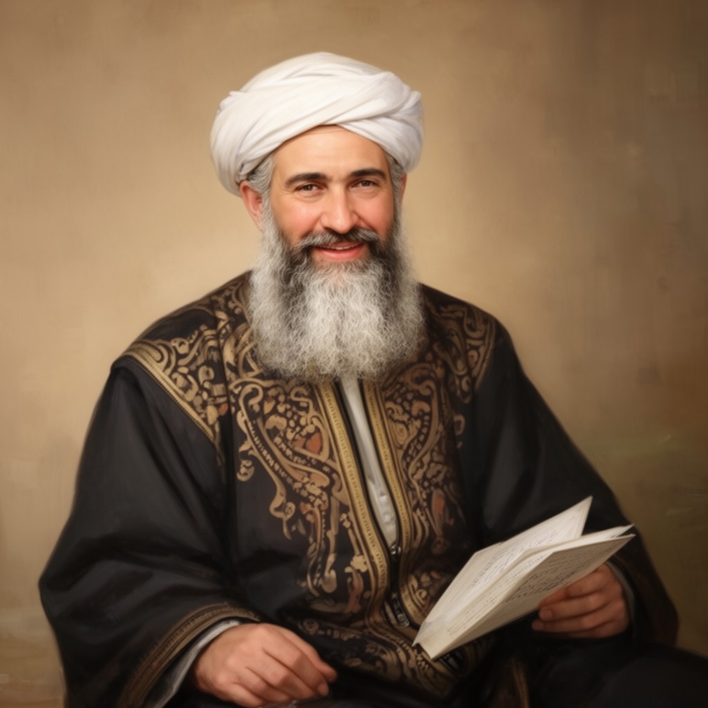 AI-generated illustration of al-Muqtana Baha’uddin
