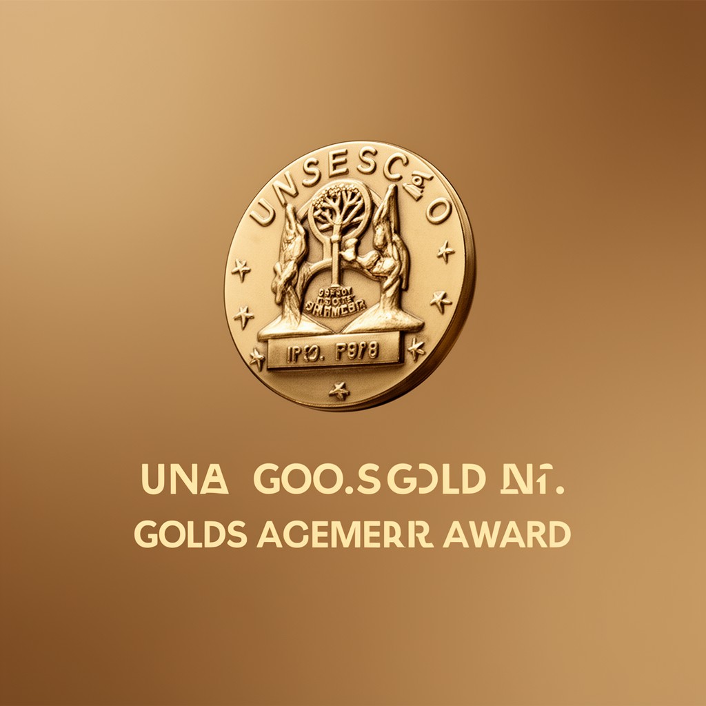 AI-generated illustration of UNESCO Gold Medal Award