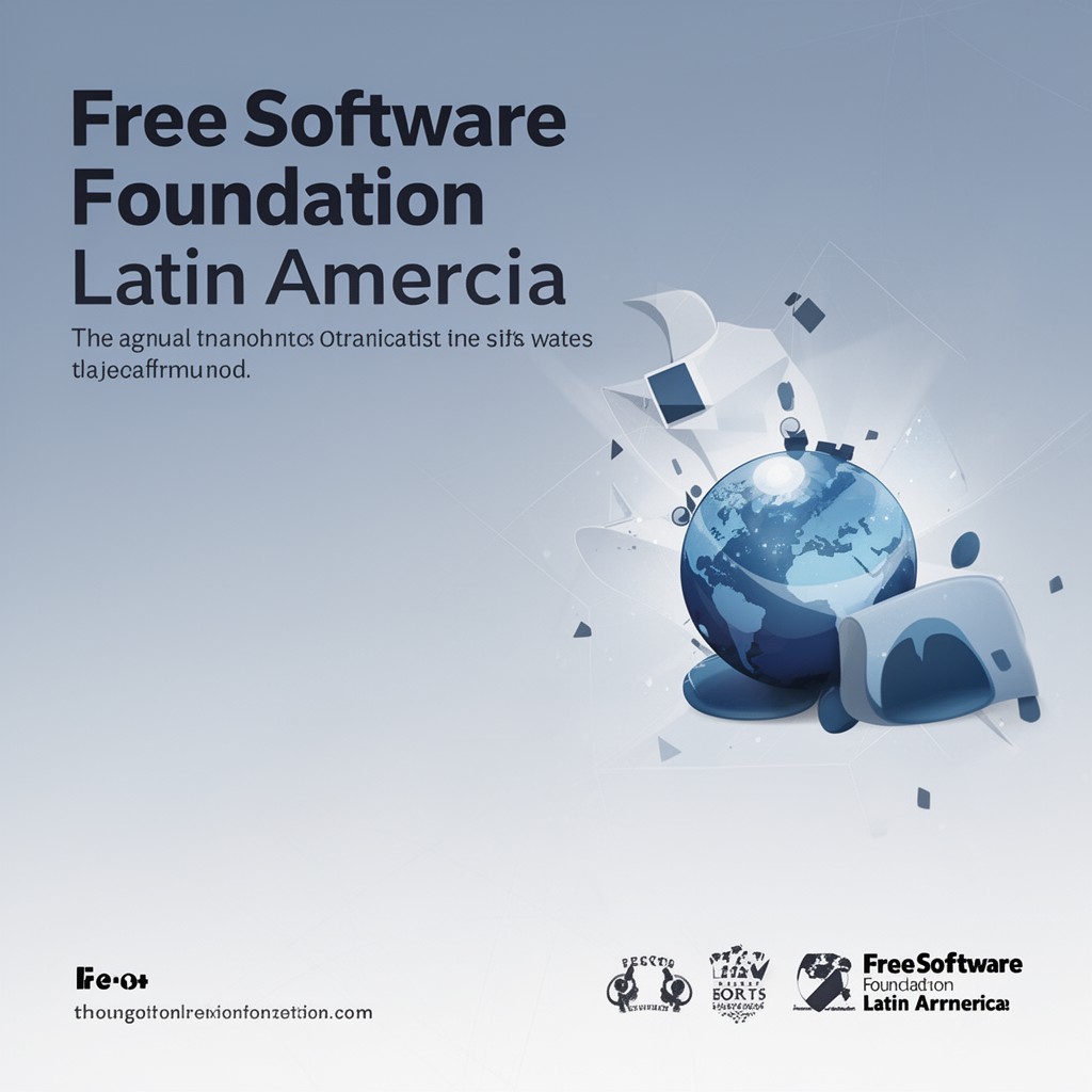 AI-generated illustration of Free Software Foundation Latin America