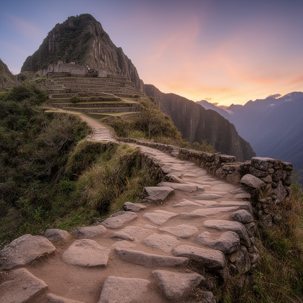 AI-generated illustration of Inca Trail
