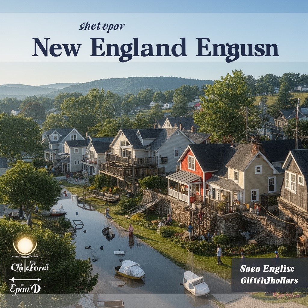 AI-generated illustration of New England English
