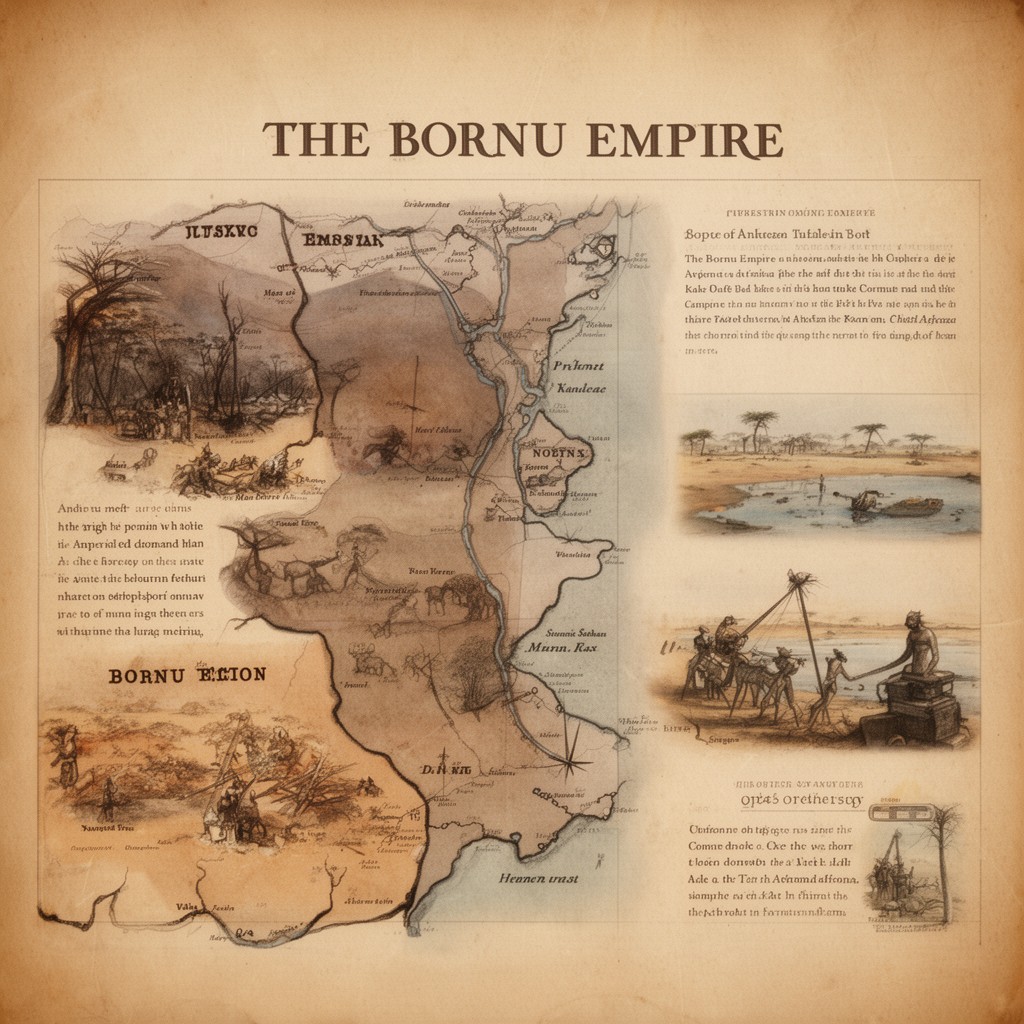 AI-generated illustration of Bornu Empire