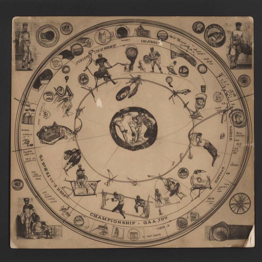 AI-generated illustration of 1933 NFL season