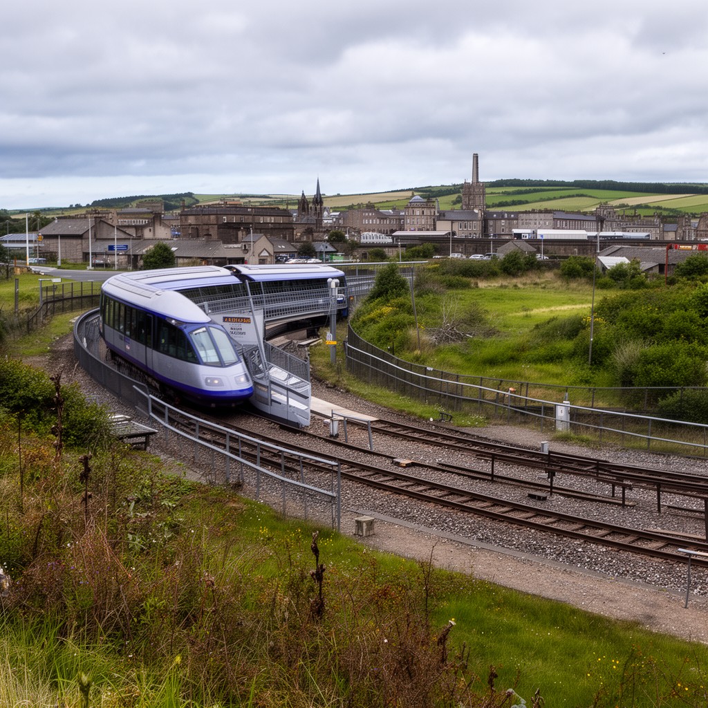 AI-generated illustration of Leven (nearby, on Levenmouth rail link)
