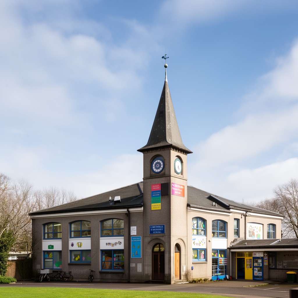 AI-generated illustration of Methilhill Primary School