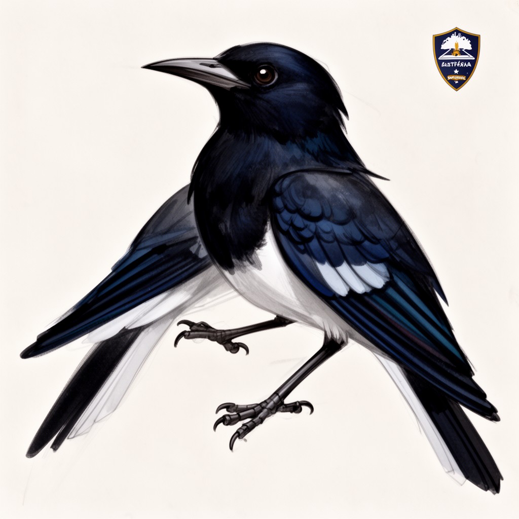 AI-generated illustration of Piping Shrike