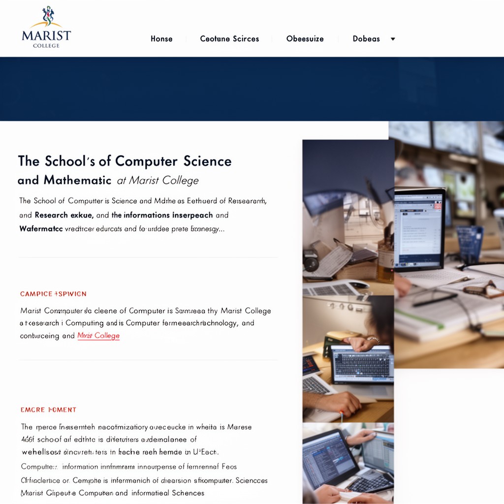 AI-generated illustration of School of Computer Science and Mathematics