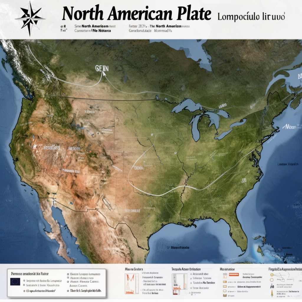 AI-generated illustration of North American Plate