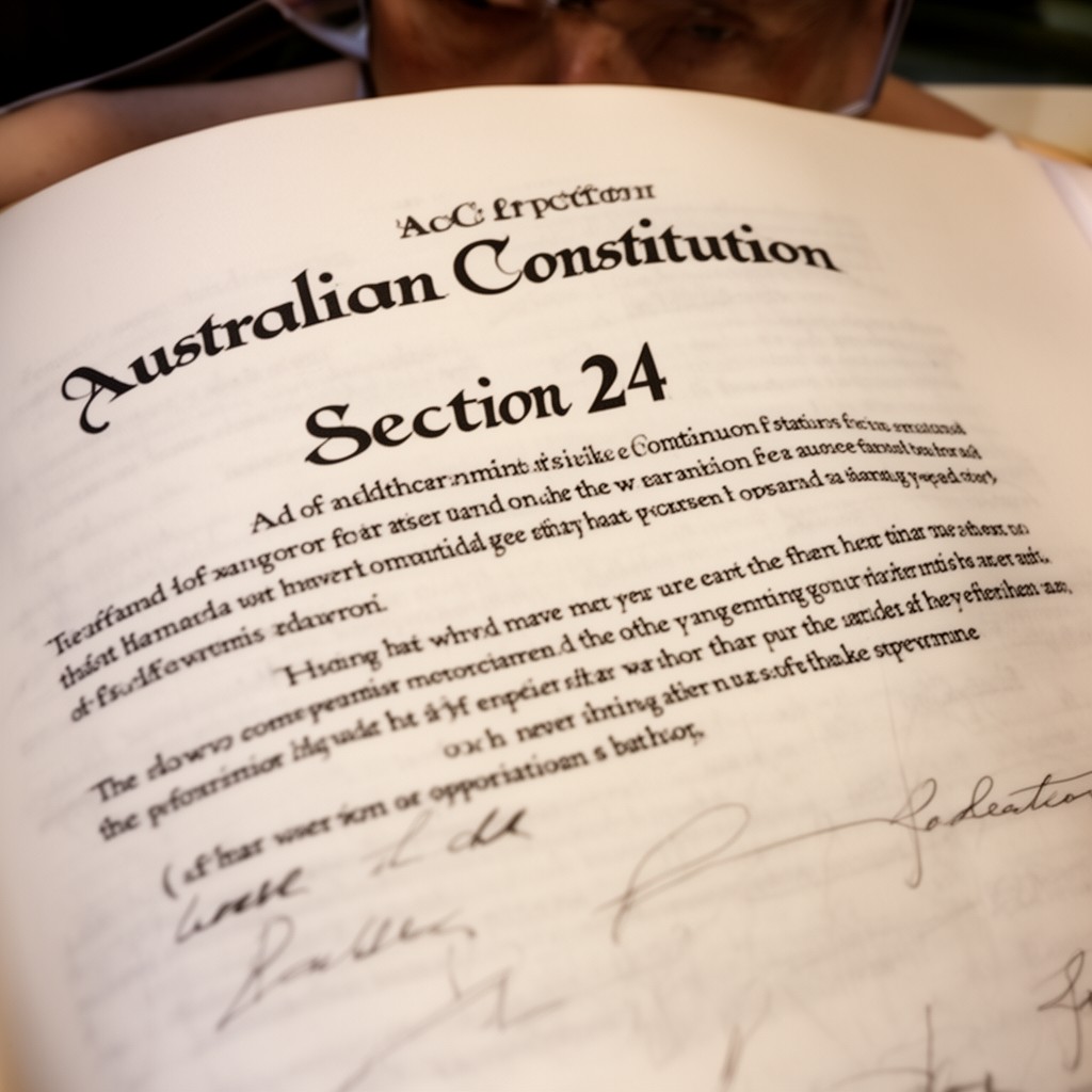 AI-generated illustration of Section 24 of the Australian Constitution
