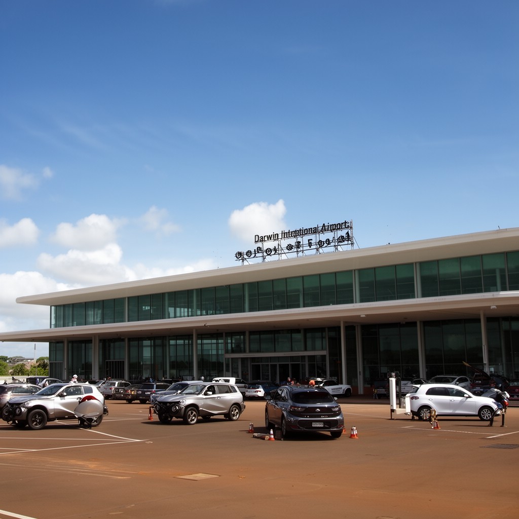 AI-generated illustration of Darwin International Airport