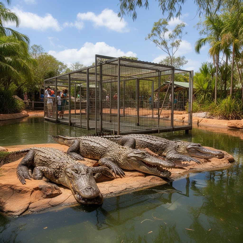 AI-generated illustration of Crocosaurus Cove