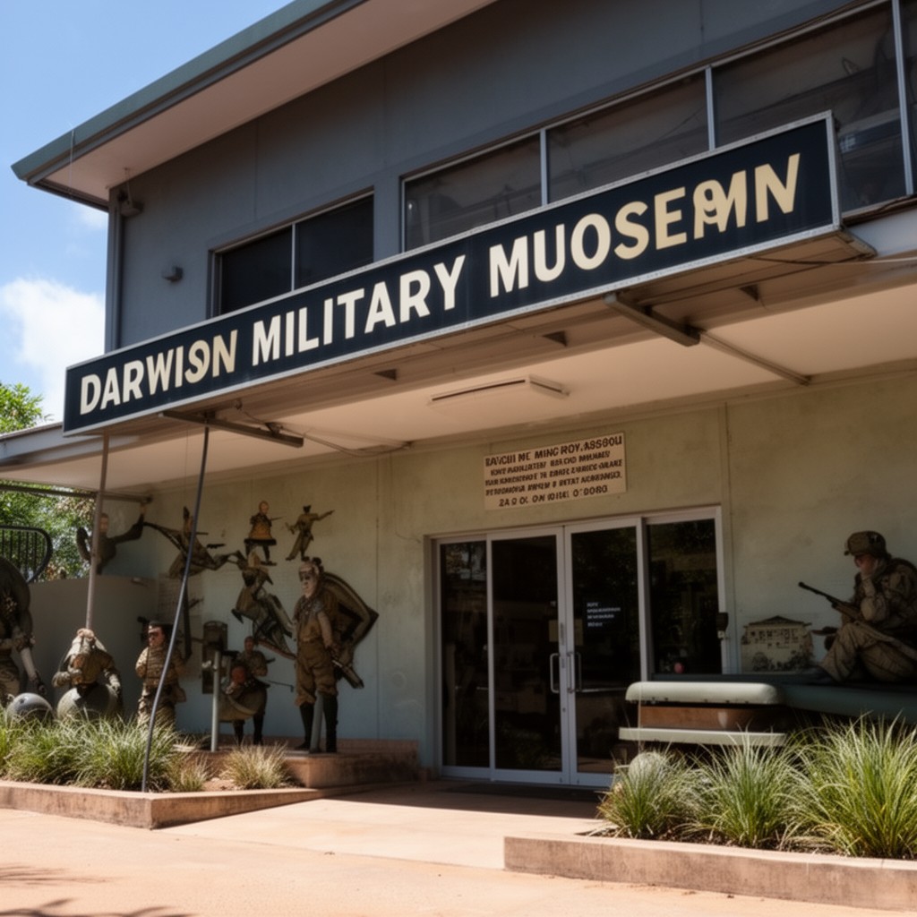 AI-generated illustration of Darwin Military Museum