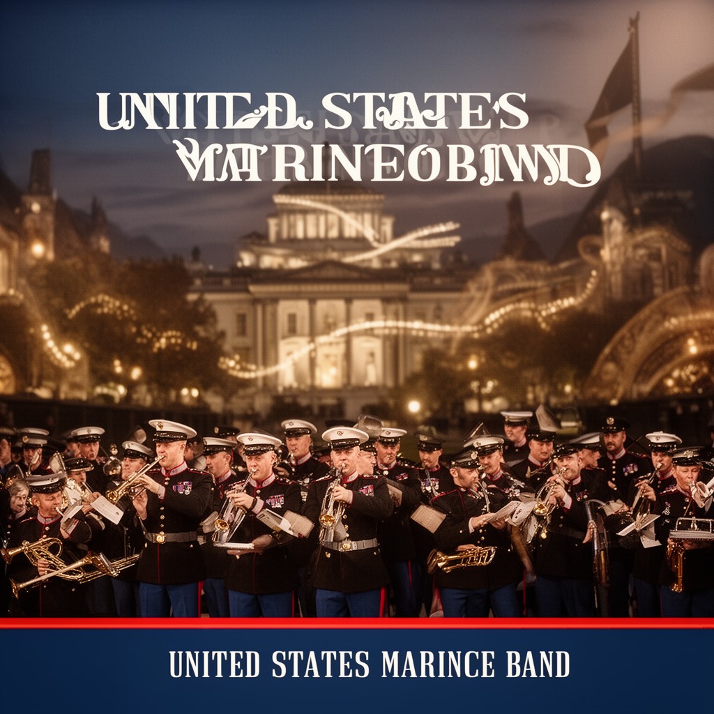 AI-generated illustration of United States Marine Band