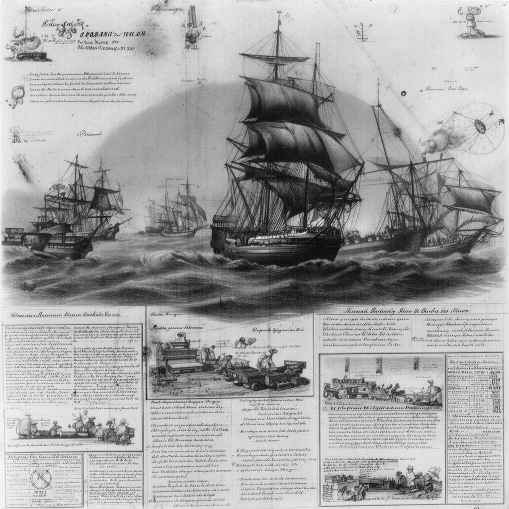 AI-generated illustration of First Barbary War