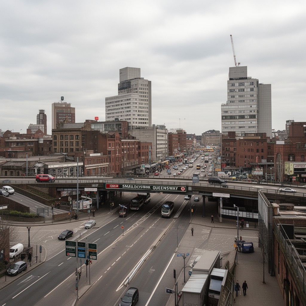AI-generated illustration of Smallbrook Queensway