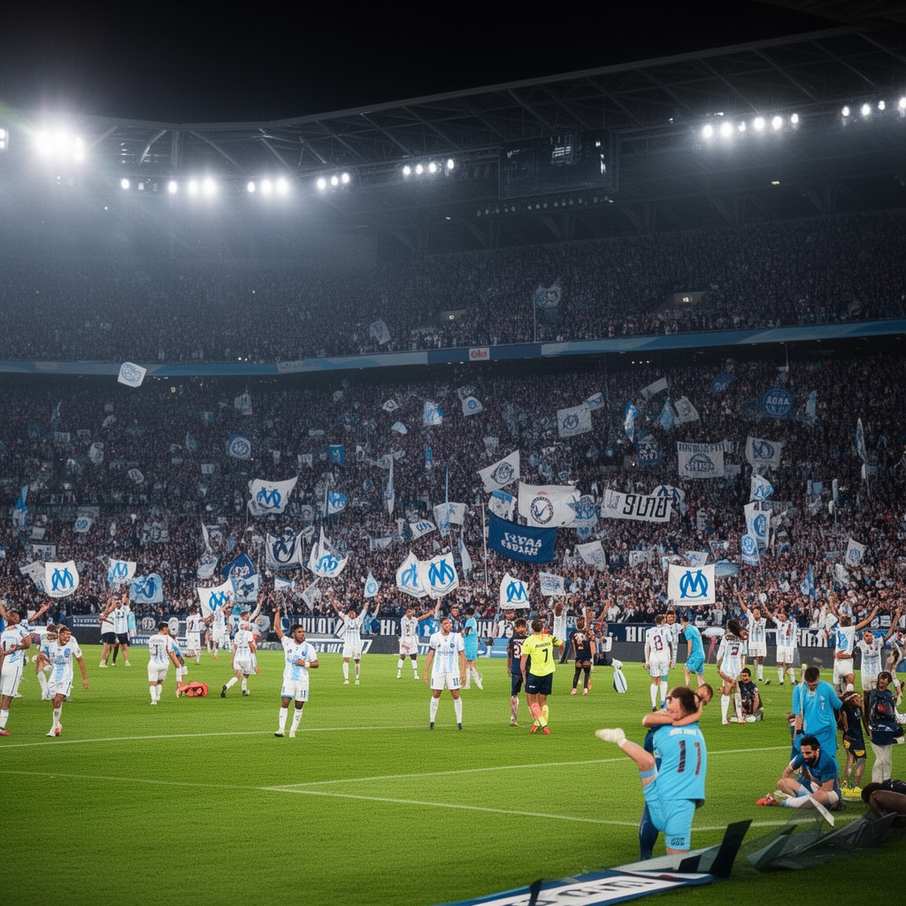 AI-generated illustration of Olympique de Marseille