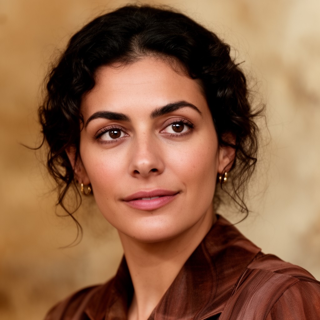 AI-generated illustration of Rachida Brakni