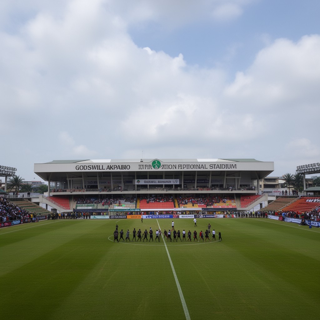 AI-generated illustration of Godswill Akpabio International Stadium