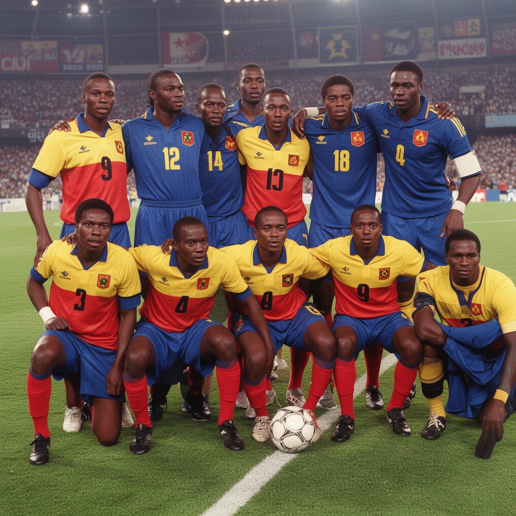 AI-generated illustration of Cameroon national football team