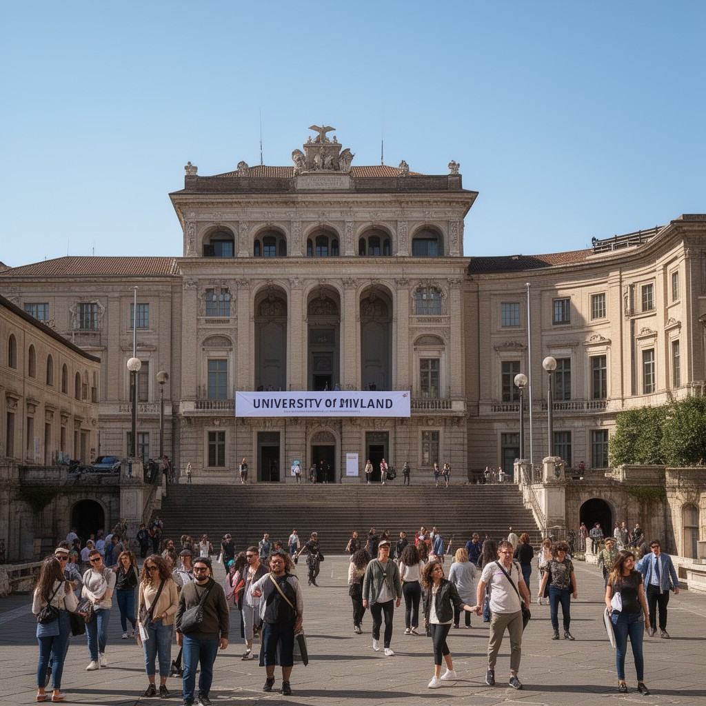 AI-generated illustration of University of Milan
