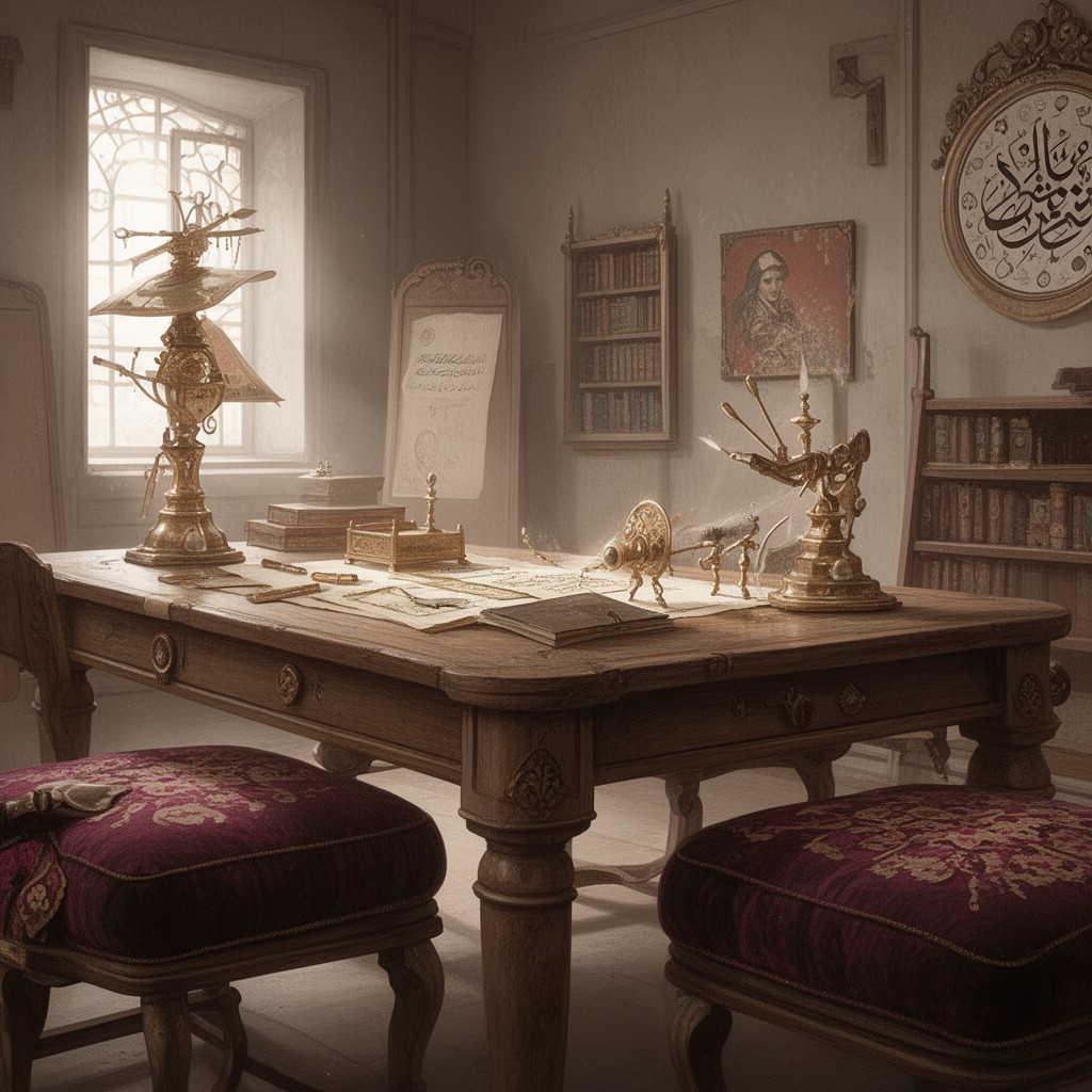 AI-generated illustration of Ottoman chancery