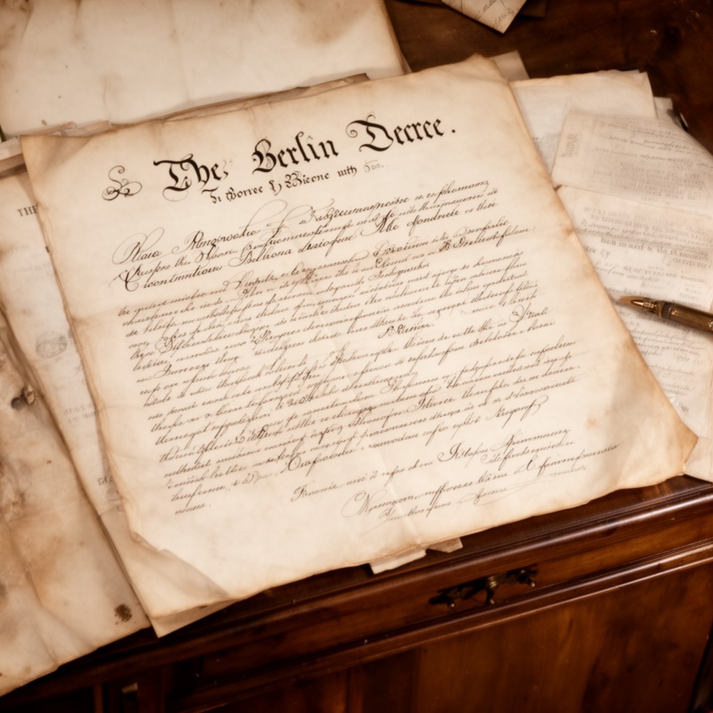 AI-generated illustration of Berlin Decree