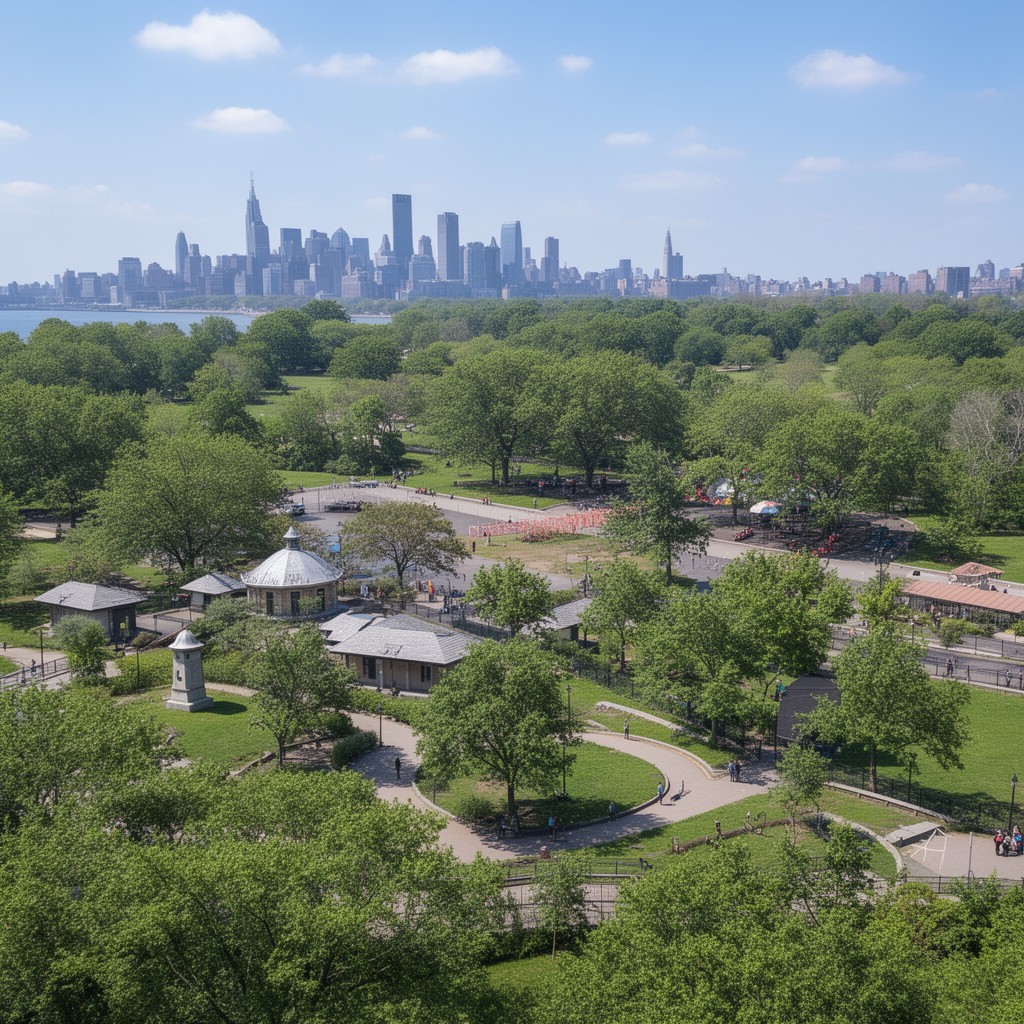 AI-generated illustration of Pelham Bay Park