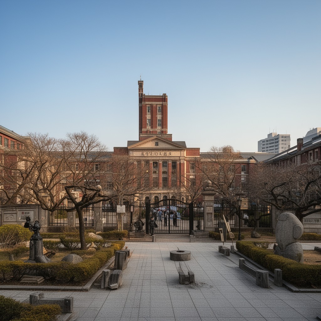 AI-generated illustration of Keio University