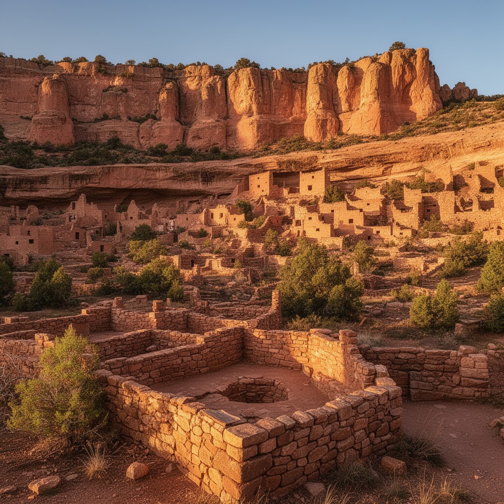AI-generated illustration of Mesa Verde National Park
