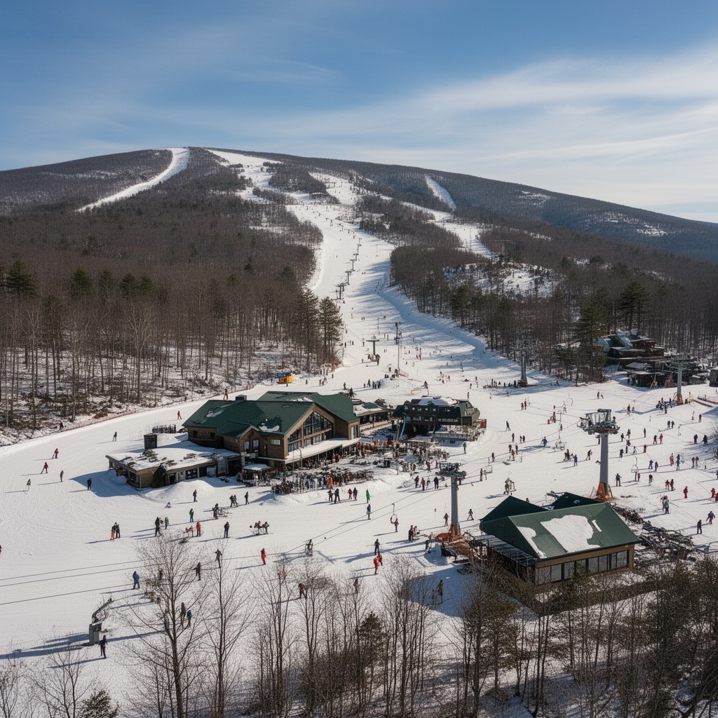 AI-generated illustration of Okemo Mountain Resort