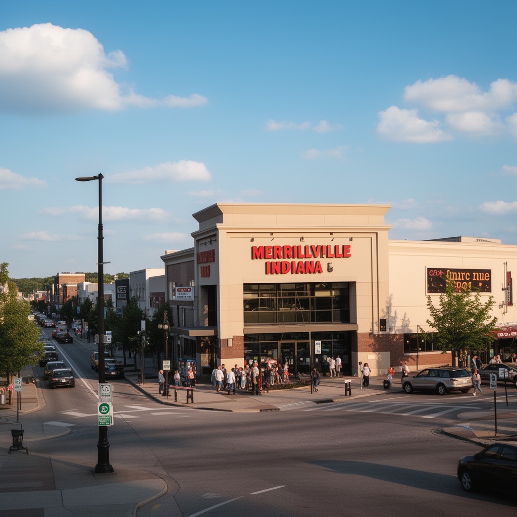 AI-generated illustration of Merrillville, Indiana