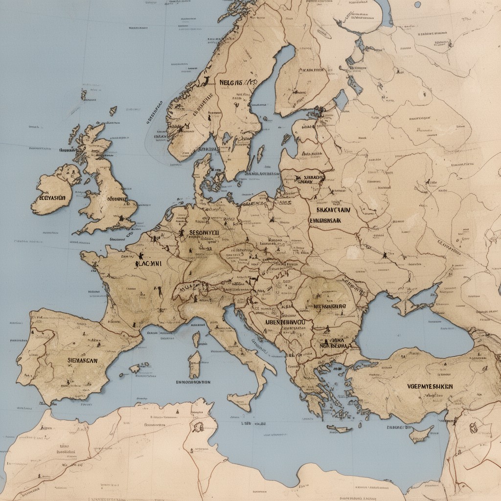 AI-generated illustration of Germanic languages