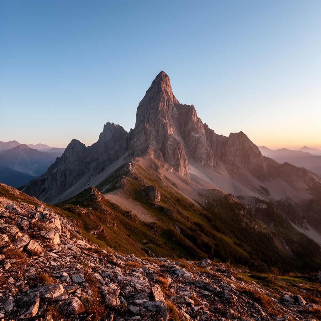 AI-generated illustration of Pic du Midi d’Ossau