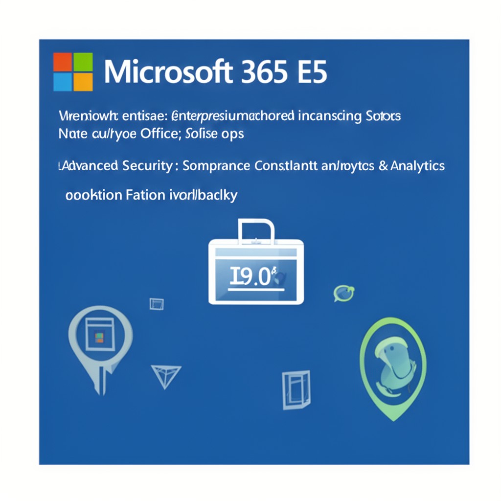 AI-generated illustration of Microsoft 365 E5