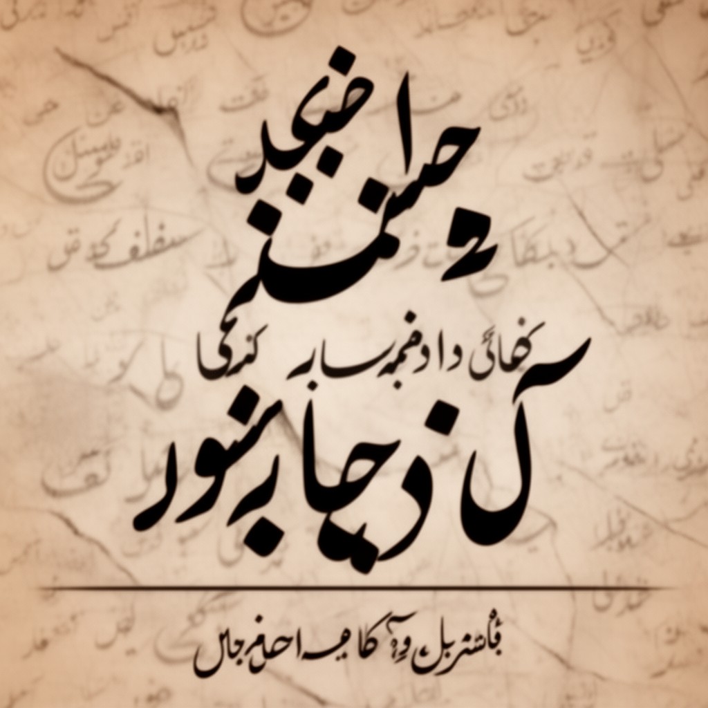 AI-generated illustration of Urdu language