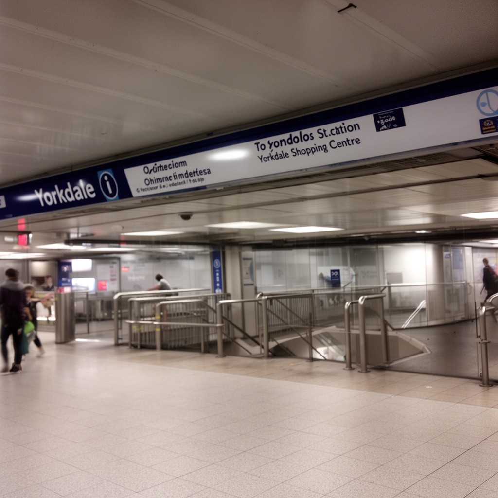 AI-generated illustration of Yorkdale station