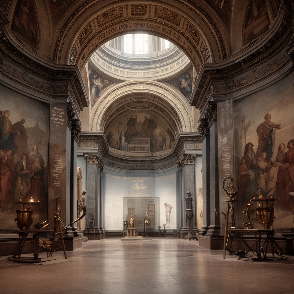 AI-generated illustration of Museum of the History of Religion and Atheism during Soviet era
