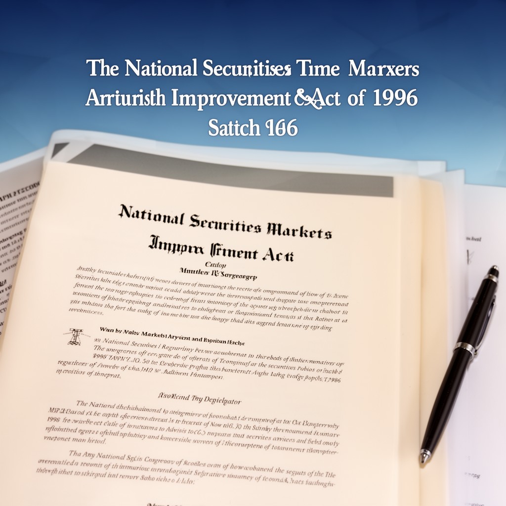 AI-generated illustration of National Securities Markets Improvement Act of 1996