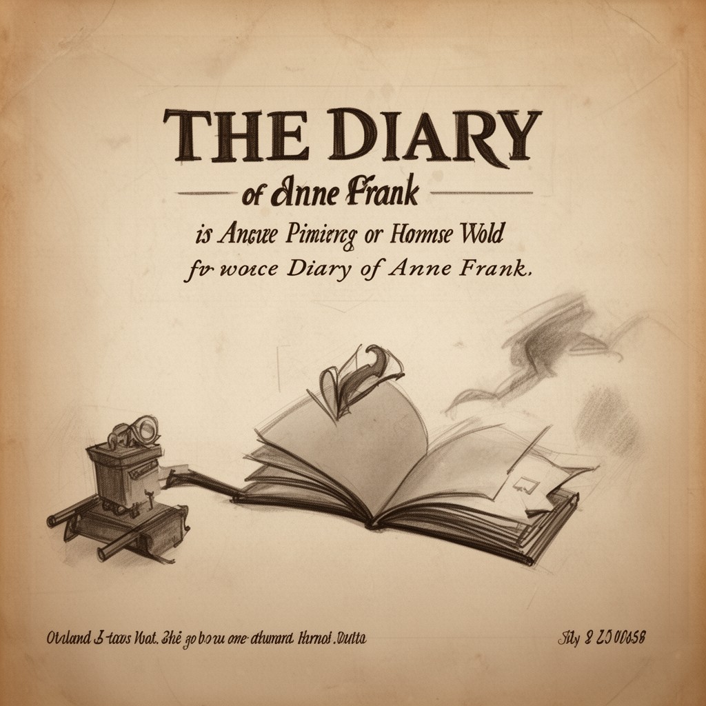 AI-generated illustration of The Diary of Anne Frank