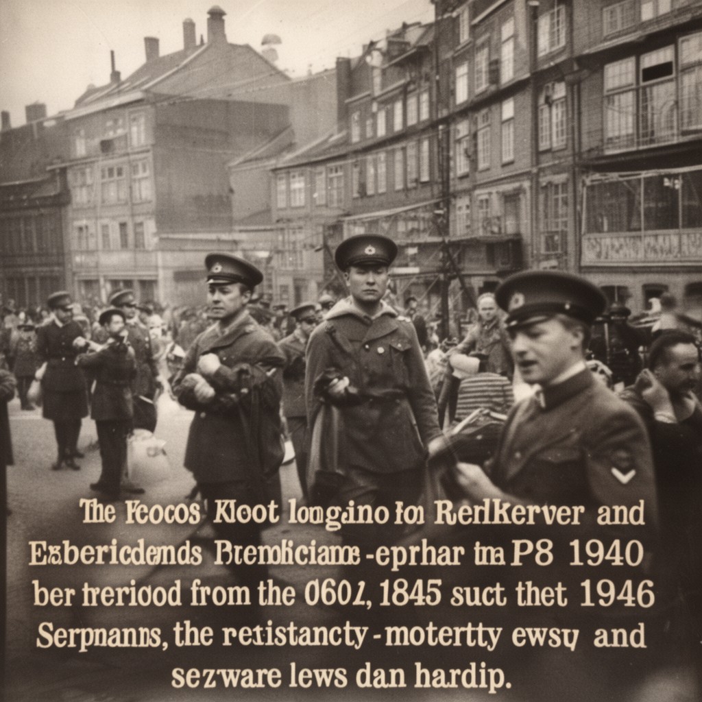 AI-generated illustration of Nazi occupation of the Netherlands